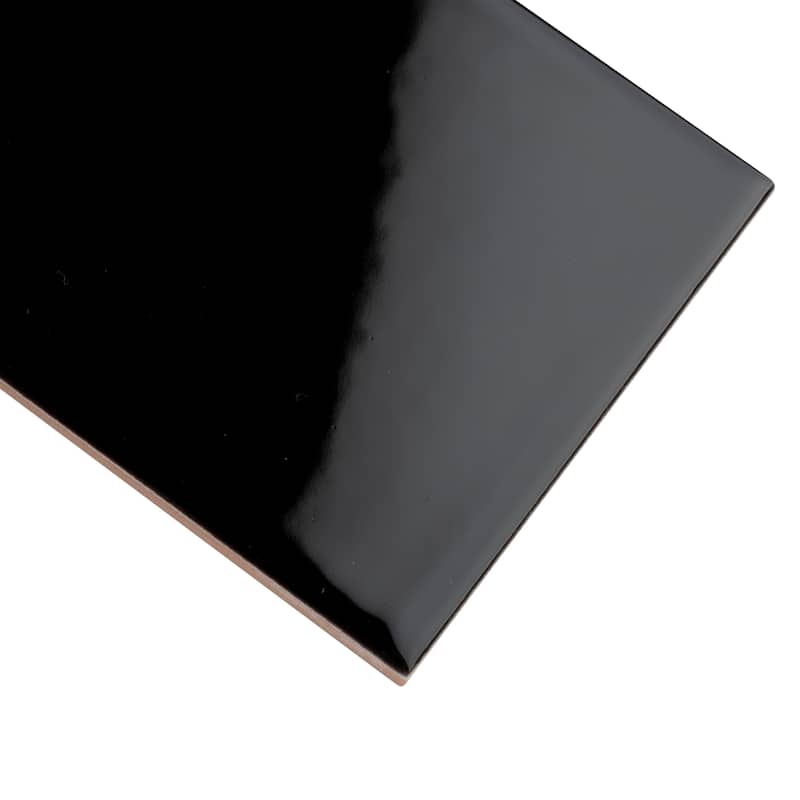Merola Tile Park Slope Subway Black 3"x 6" Ceramic Wall Tile
