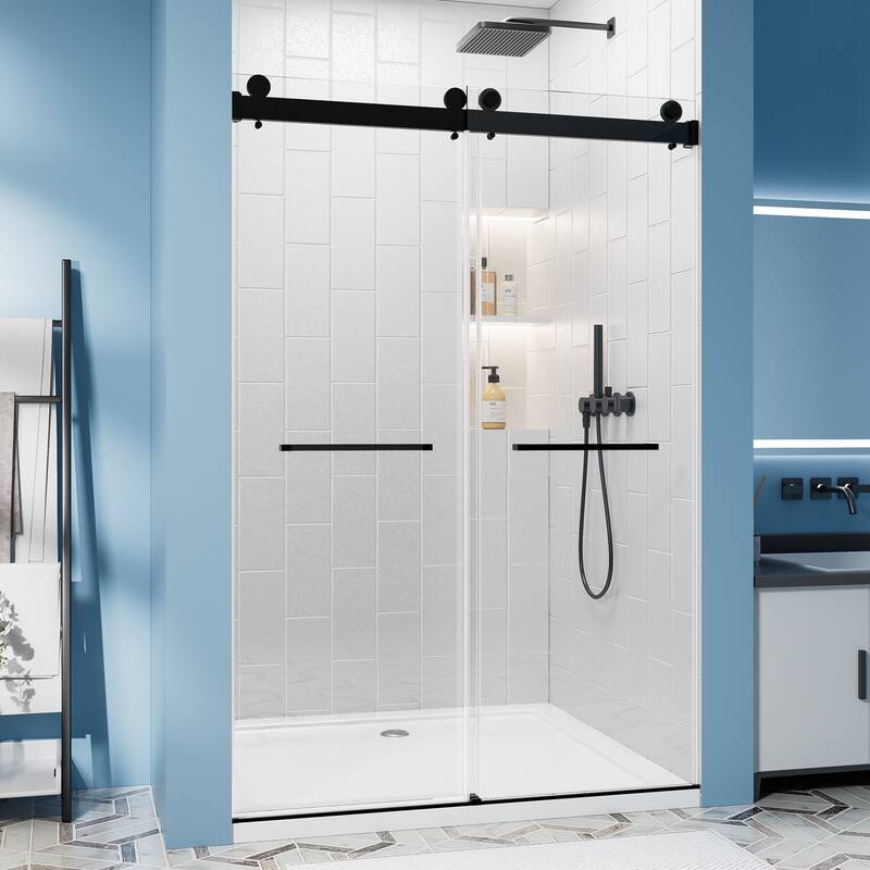 Frameless Double Sliding Shower Door