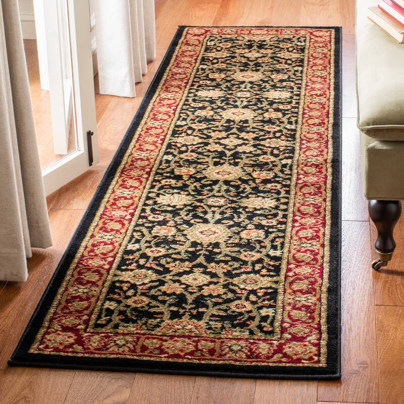 SAFAVIEH Lyndhurst Ambrogina Traditional Area Rug - 2'3" x 8' Runner - Black/Red