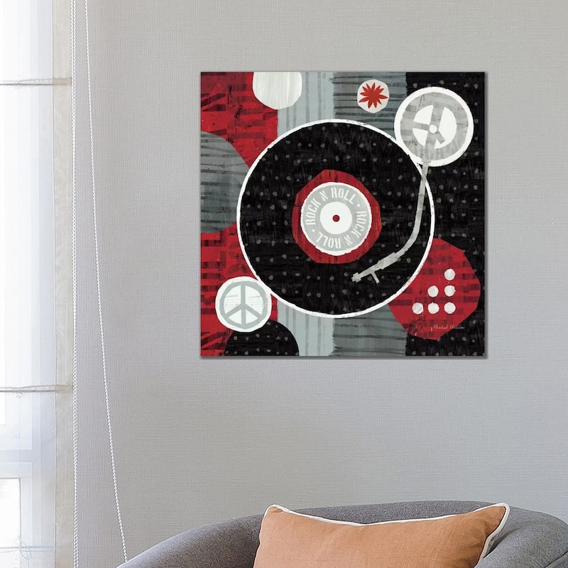 iCanvas "Rock 'n Roll Album" by Michael Mullan Canvas Print - 26x26x1.5