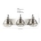 preview thumbnail 9 of 16, Cora 24.5" 3-Light Industrial Farmhouse Iron LED Vanity, Oil Rubbed Bronze by JONATHAN Y - 3 Light