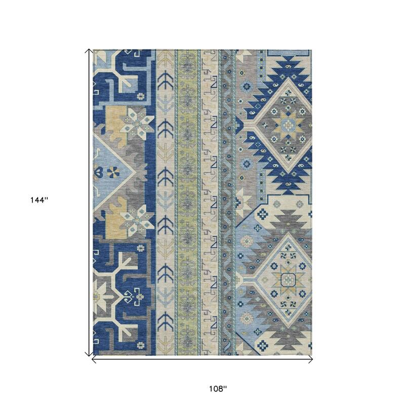 HomeRoots Aztec Transitional Rectangle Outdoor Rug