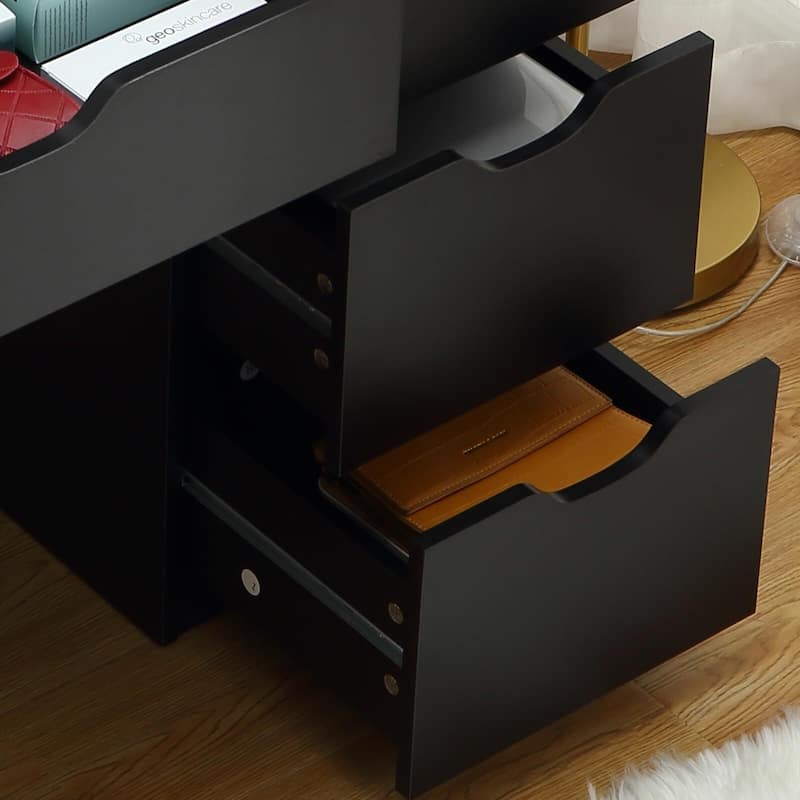 Vanity Desk with Mirror & Lights