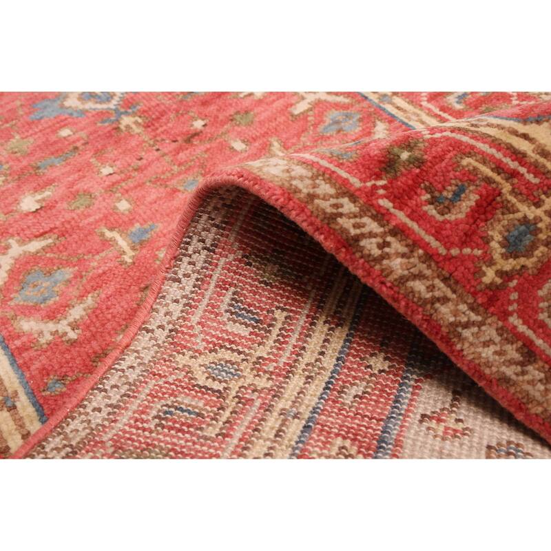 ECARPETGALLERY Hand-knotted Jules Serapi Red Wool Rug - 2'6 x 7'11