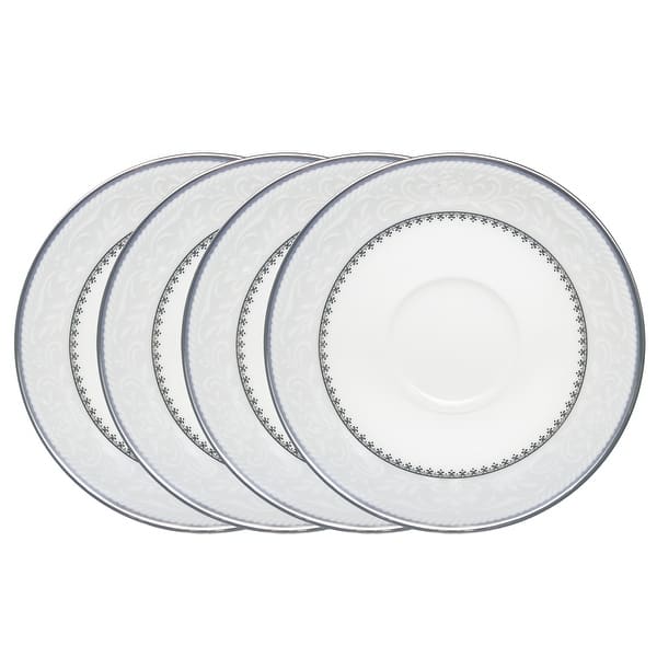 Noritake Brocato Set Of 4 Saucers, 6"