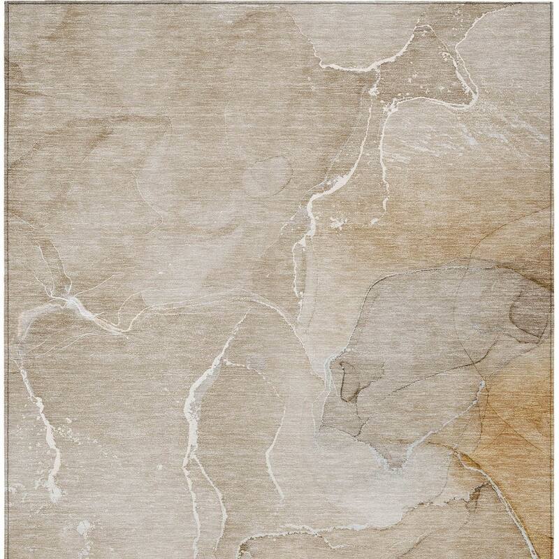 Elfi Modern Art-Inspired Weather Resistant Classic Meets Modern Outdoor Rug