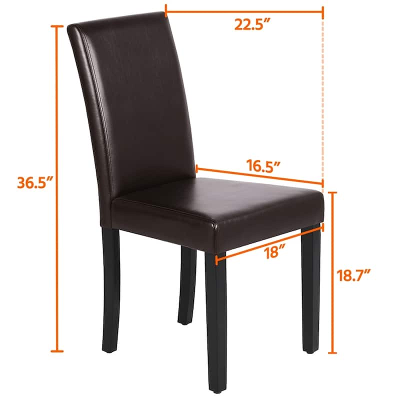 Yaheetech 4pcs Dining Room Chairs High Back for Home