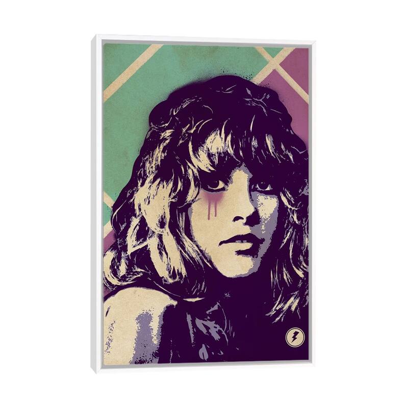 iCanvas "Stevie Nicks Fleetwood Mac" by Supanova Framed Canvas Print - White - 26x18