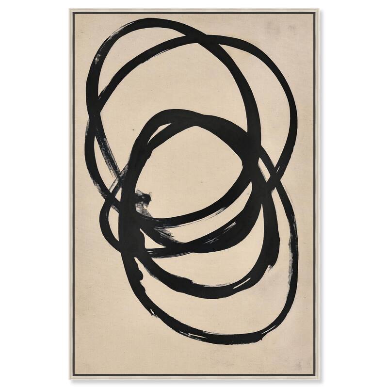 Beige Black II Canvas by Art Remedy - Silver - 10" x 15"