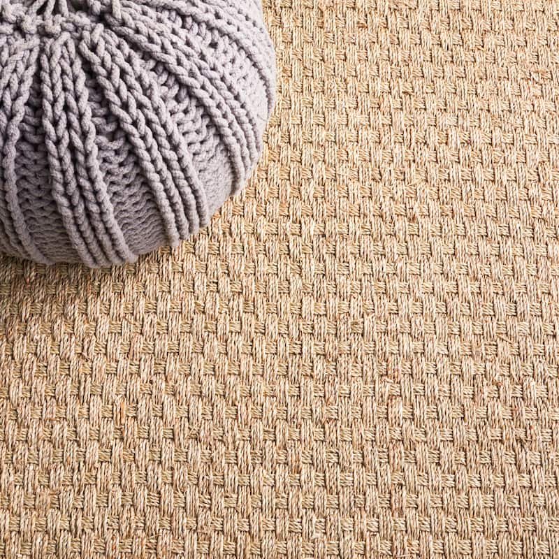 SAFAVIEH Natural Fiber Marina Basketweave Seagrass Rug