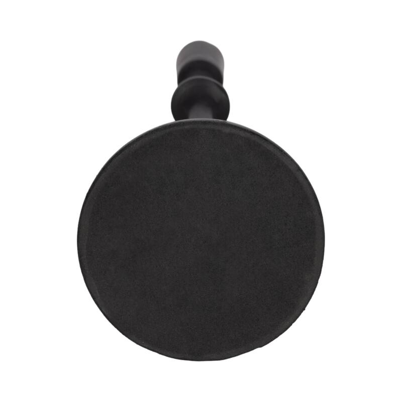 Sagebrook Home Black Modern Wooden Base Metal Taper Candle Holder