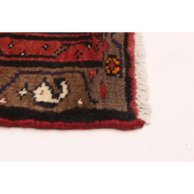 ECARPETGALLERY Hand-knotted Andelz Red Wool Rug - 3'4 x 4'7