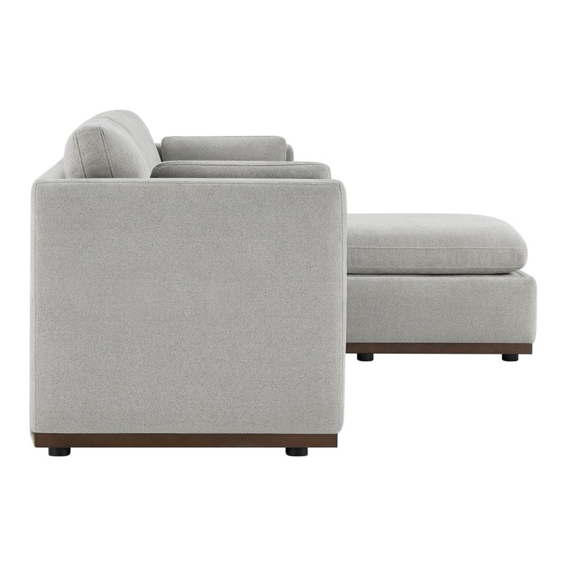 Donna Oversized Modular Sectional Fabric Sofa with Upgraded Wood Base