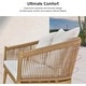 preview thumbnail 5 of 9, PURPLE LEAF 4-Piece Wicker Outdoor Patio Furniture Set Aluminum Rattan Sofa