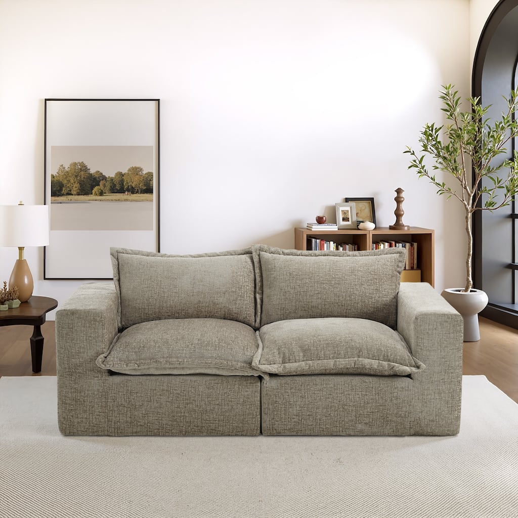 84" Fluffy Cloud Couches Loveseat Sofas