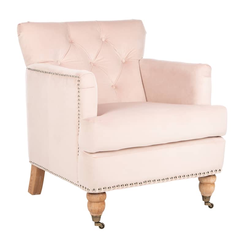 SAFAVIEH Tori Antiqued Tufted Club Chair - 28" x 34.4" x 32.7". - 28"W x 34"D x 33"H