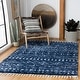 preview thumbnail 25 of 62, SAFAVIEH Berber Fringe Shag Liller Trellis Area Rug 3'3" x 5'3" - Dark Blue/Ivory - Rectangle