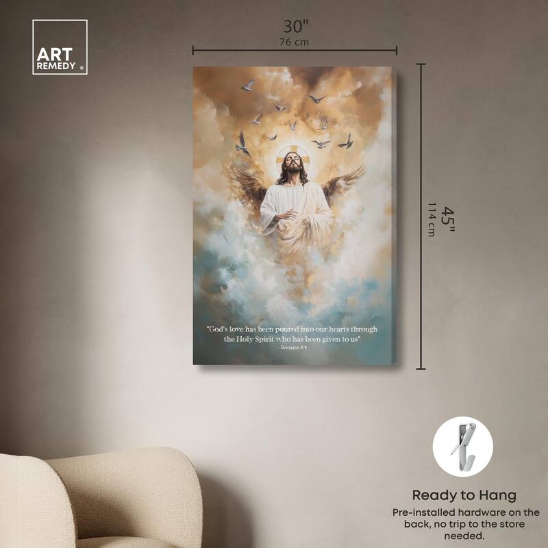 His Love Canvas by Art Remedy, Gallery Wrapped
