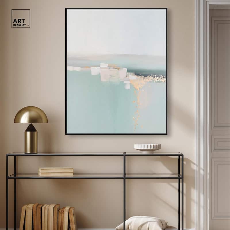 Shimmering Calm Canvas by Art Remedy