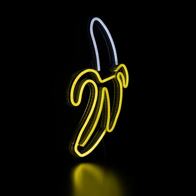LED Banana Neon Lighted Wall Art - 18" - Yellow