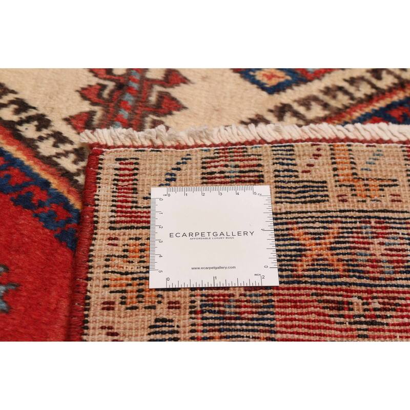 ECARPETGALLERY Hand-knotted Melis Vintage Red Wool Rug - 4'9 x 5'11