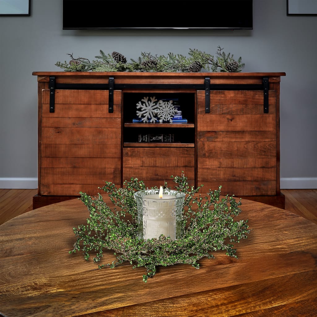 16" Premium Ice Spray With Hurricane Centerpiece