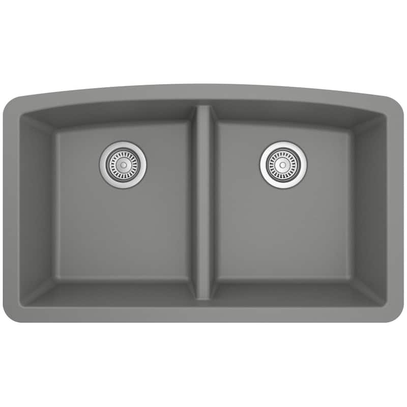 Karran USA QU-710 Quartz QU 32" Undermount Double Basin Quartz