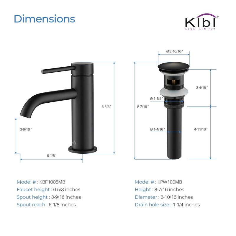 Lead Free Single Handle Bathroom Faucet with Water Hose