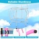 preview thumbnail 9 of 8, Gymax 48'' Kids Trampoline Indoor & Outdoor Pumpkin Trampoline - Pink, Light Blue