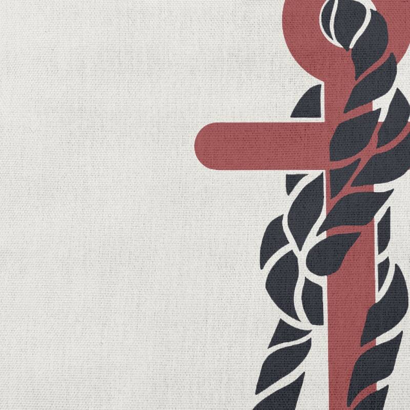 Anchor and Rope Nautical Decorative Indoor Pillow