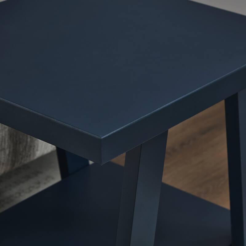 The Gray Barn Cedar Ridge Contemporary Replicated Wood Shelf End Table