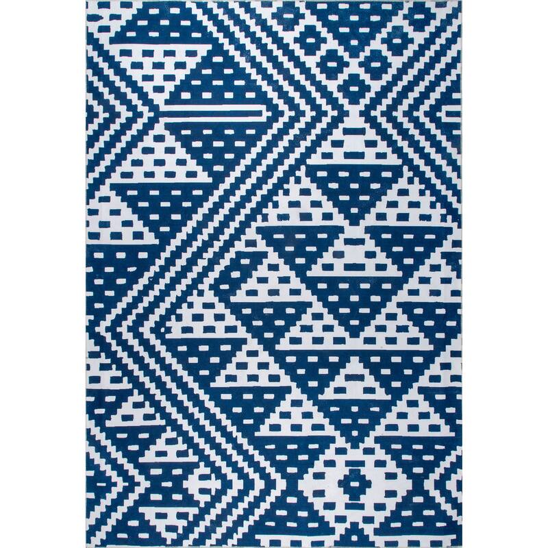 Nuloom Chiara SpinClean Machine Washable Modern Geometric Area Rug