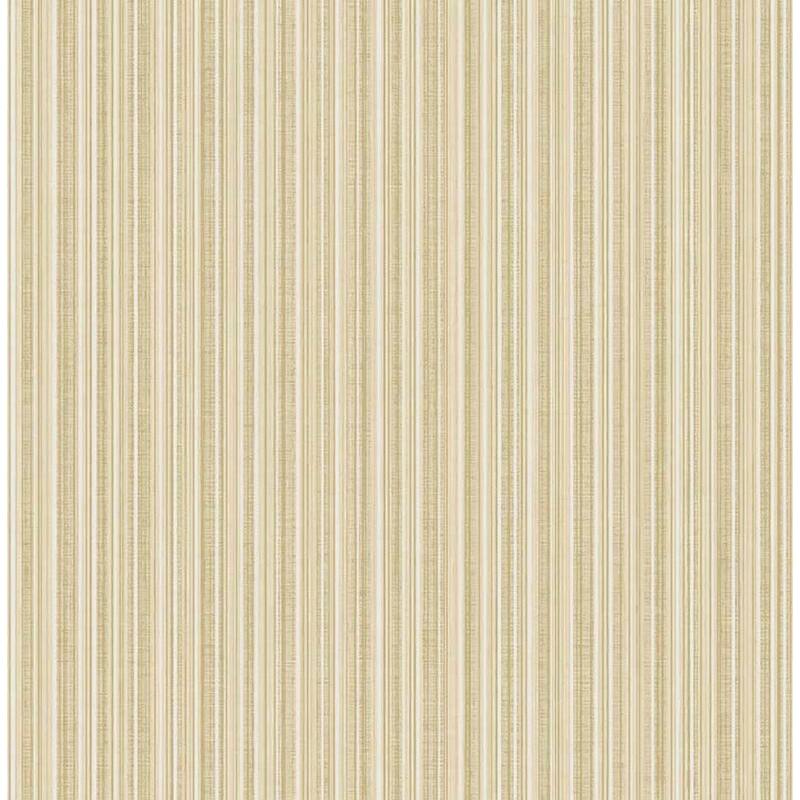 Seabrook Designs Clemens Stripe Unpasted Wallpaper - 20.5 in. W x 33 ft. L - Metallic Camel