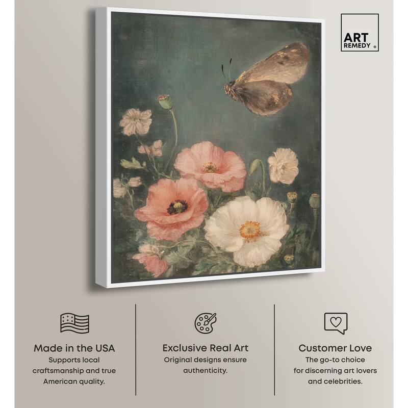 Shadowed Flutter II Canvas by Art Remedy