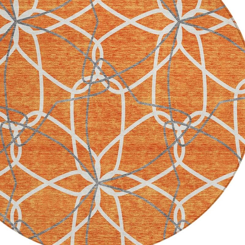HomeRoots Geometric Modern Rectangle Outdoor Rug