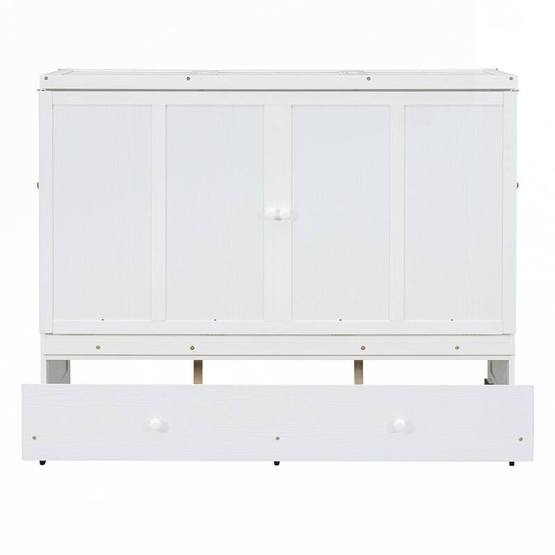 Murphy Bed with USB Port and a Large Drawer