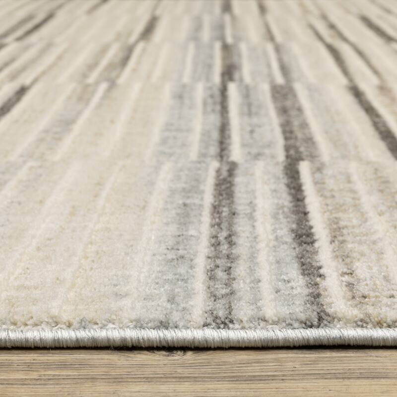 Style Haven Owen Contemporary Layered Stripes Area Rug