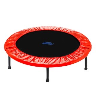 Upper Bounce 44" Rebounder Exercise Fitness Trampoline with Durable Jumping Mat, Portable & Foldable Workout Trampoline