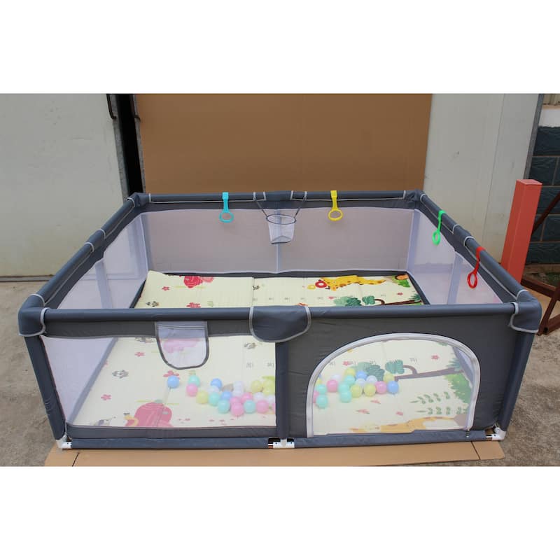 71" * 59" Baby Playard Cloth Playpen Removable Enclosures For Indoor And Outdoor Use Care For Children And Pets