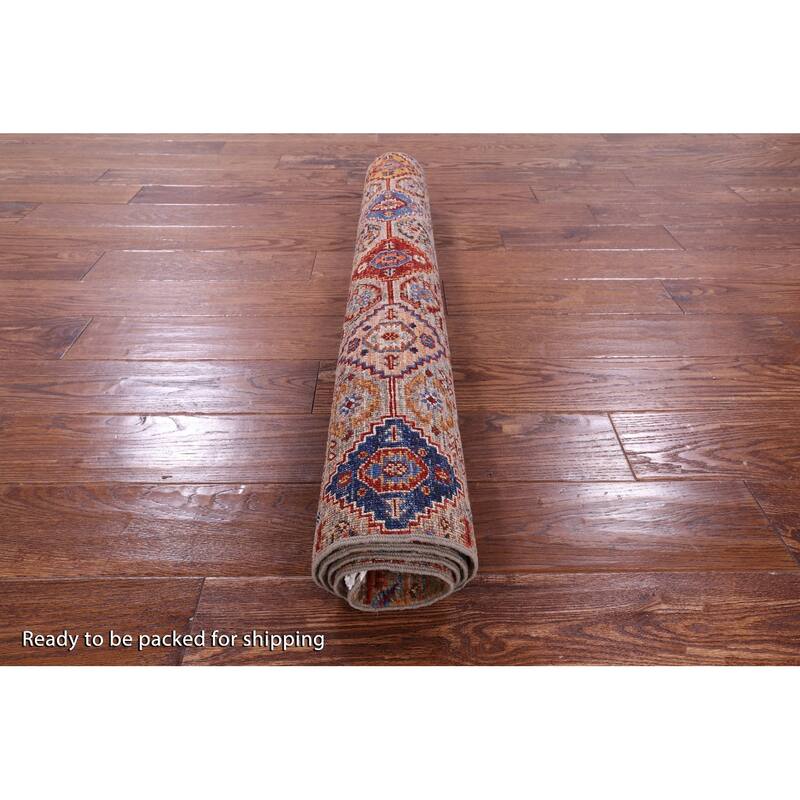 Golden Nile Khorjin Persian Gabbeh Hand Knotted Wool Rug - 3' 5" X 5' 0"