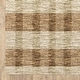 preview thumbnail 7 of 8, Thalia Scandinavian Textured Stripes Beige/ Rust PET Yarn Area Rug