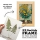 preview thumbnail 22 of 138, Nature Printed Ferns IX -Framed Print w/glass-Cherry Red