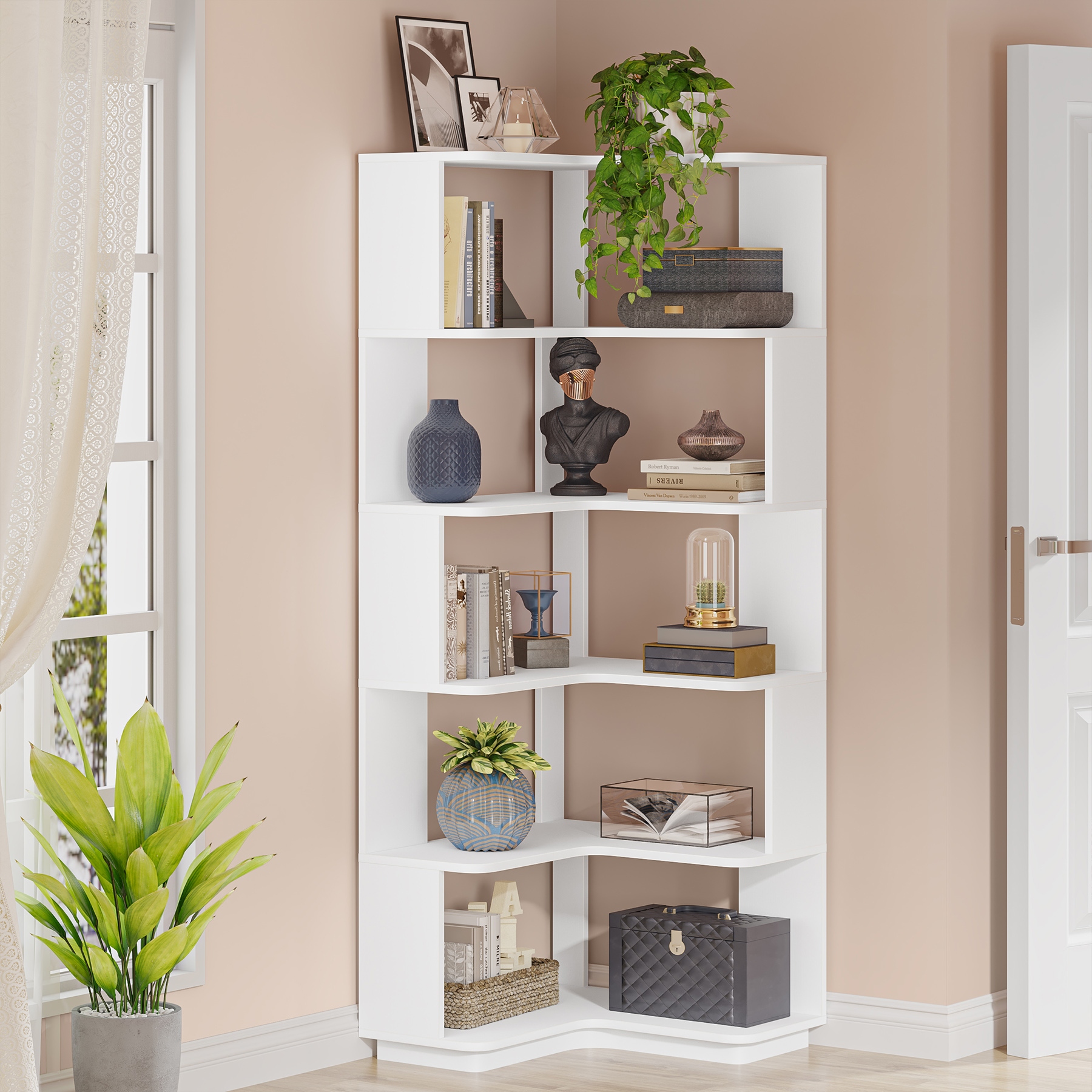 Tall industrial sale bookshelf