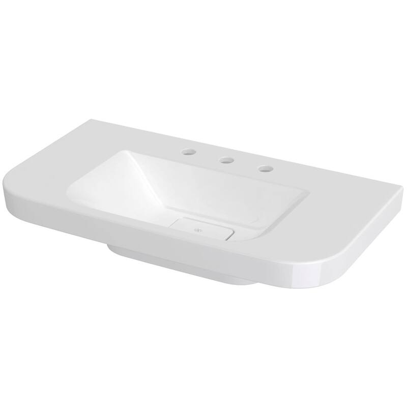 DXV Equility 32-3/4" Rectangular Fireclay Wall Mounted Bathroom Sink