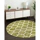 preview thumbnail 25 of 66, Contemporary Akiva Collection Area Rug 10' Round - Light Green