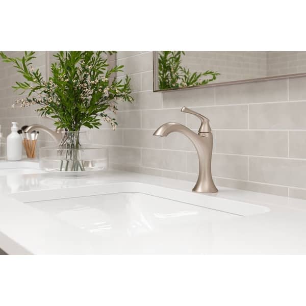 slide 2 of 15, Pfister LG42-RH2 Rhen 1.2 GPM Single Hole Bathroom Faucet with Push &