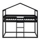 preview thumbnail 6 of 25, Twin Over Twin Bunk Bed with Tent and Fun Design