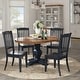 preview thumbnail 23 of 23, Eleanor Two-tone Oval Solid Wood Dining Table by iNSPIRE Q Classic