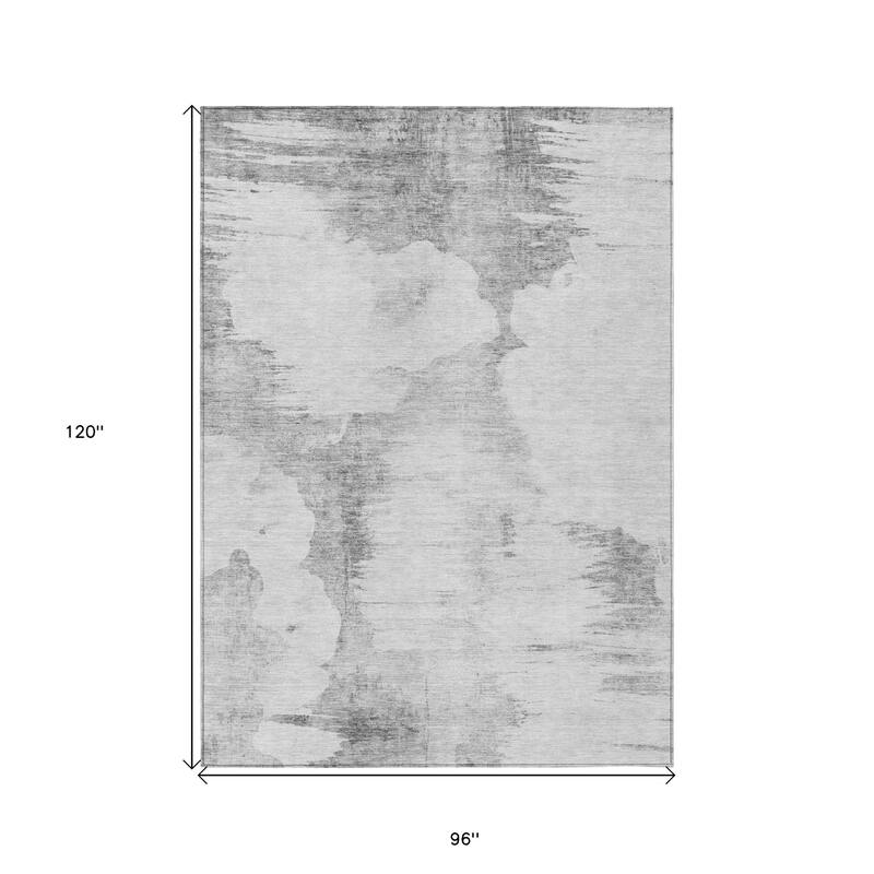 HomeRoots Abstract Transitional Rectangle Outdoor Rug