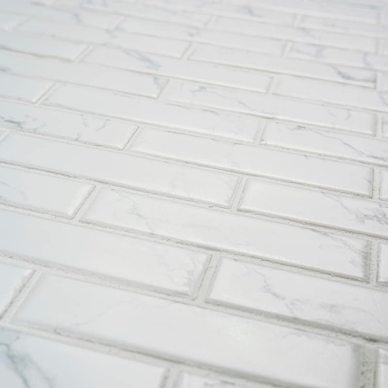 Ackland AKM-P-L1X4BRM-CA 12" x 12" Porcelain Brick Floor and Wall